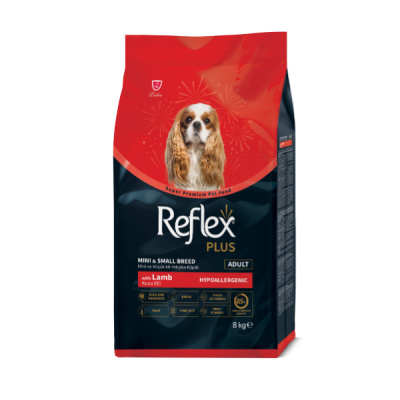 Reflex Plus Mini ve Küçük Irk Kuzulu ve Pirinçli Yetişkin Köpek Maması 8kg