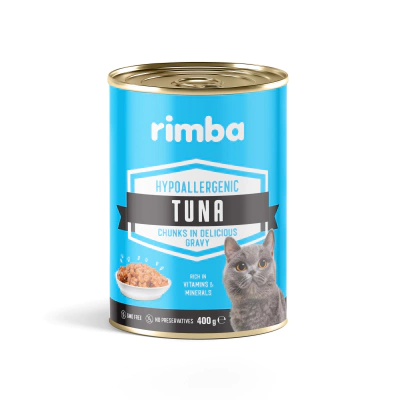 Rimba Sos İçinde Parçalı Ton Balıklı Kedi Konservesi 400gr