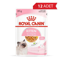 Royal Canin Pouch Kitten Jöle İçinde Yavru Kedi Konservesi 85gr (12 Adet)