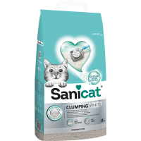 Sanicat Clumping White Parfümsüz Topaklanan Tozsuz Kedi Kumu 8lt