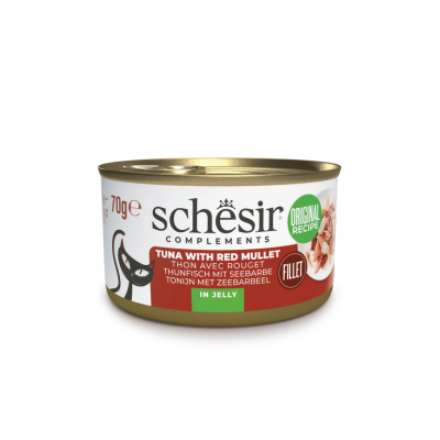 Schesir Jöle İçinde Ton Balıklı ve Barbunya Balıklı Yetişkin Kedi Konservesi 70gr