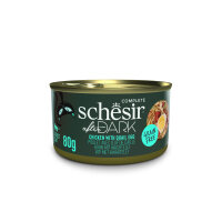 Schesir After Dark Sos İçinde Tavuk ve Bıldırcın Yumurtalı Tahılsız Yetişkin Kedi Konservesi 80gr