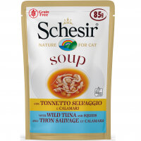 Schesir Ton Balıklı ve Kalamarlı Tahılsız Yetişkin Kedi Çorbası 85gr