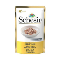 Schesir Jöle İçinde Ton Balıklı ve Tavuklu Yetişkin Kedi Konservesi 85gr