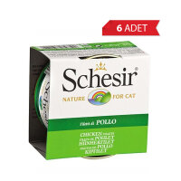 Schesir Tavuk Etli Kedi Konservesi 85gr (6 Adet)