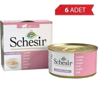 Schesir Suda Pişirilmiş Somonlu Kedi Konservesi 85gr (6 Adet)