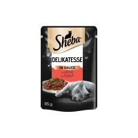 Sheba Pouch Jöle İçinde Sığır Etli Yetişkin Kedi Konservesi 85gr