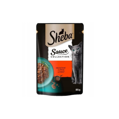 Sheba Pouch Sos İçinde Parça Sığır Etli Yetişkin Kedi Konservesi 85gr