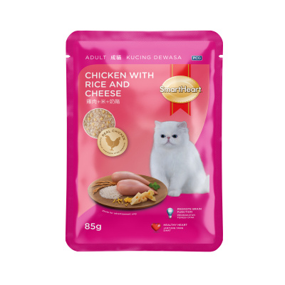 SmartHeart Tavuk Pirinç ve Yengeçli Yetişkin Kedi Konservesi 85gr