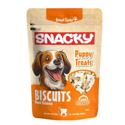 Snacky Tavuklu Köpek Bisküvisi 200gr