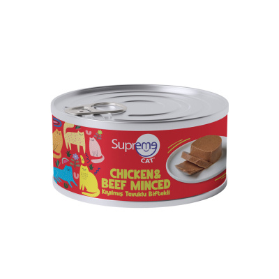 Supreme Cat Kıyılmış Tavuklu ve Biftekli Kedi Konservesi 85gr