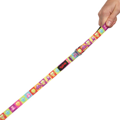 Tailpetz Alliens Desenli Kedi ve Köpek Gezdirme Kayışı 100x1,5cm