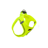 Tailpetz Air-Mesh Küçük Irk Köpek Göğüs Tasması 32-36cm (Neon Sarı) [XS]