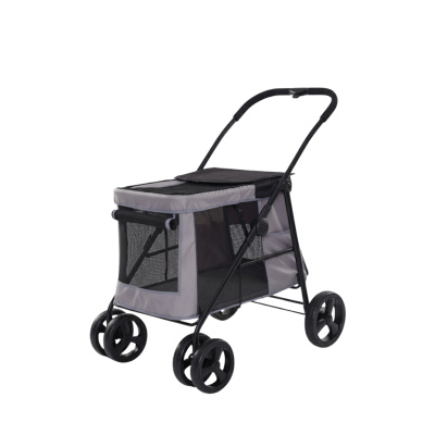 Tommy Kedi ve Köpek Taşıma Arabası 102x62x105cm (Gri)