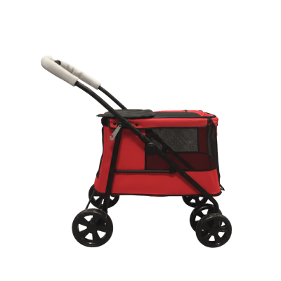 Tommy Kedi ve Köpek Taşıma Arabası 102x62x105cm (Kırmızı)