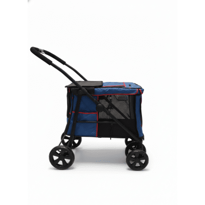 Tommy Kedi ve Köpek Taşıma Arabası 102x62x105cm (Mavi)