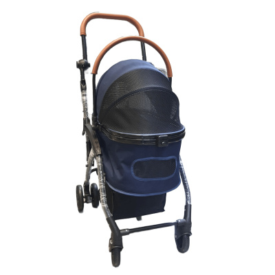 Tommy Kedi ve Köpek Taşıma Arabası 76,5x48x99cm (Lacivert)