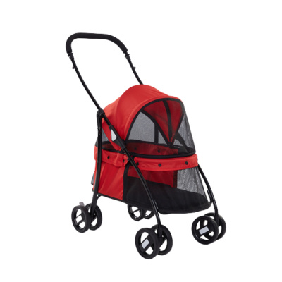 Tommy Kedi ve Köpek Taşıma Arabası 67x47x98cm (Kırmızı)