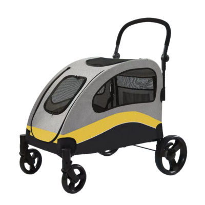Tommy Kedi ve Köpek Taşıma Arabası 90x73x108cm (Sarı)