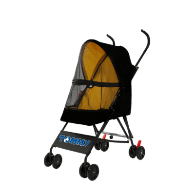 Tommy Kedi ve Köpek Taşıma Arabası 76,5x44x99cm (Siyah)