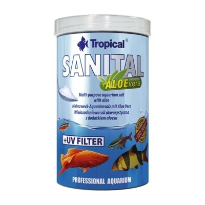 Tropical Aqua Care Sanital Aloe Vera + UV Filter Akvaryum Tuzu 100ml 120gr