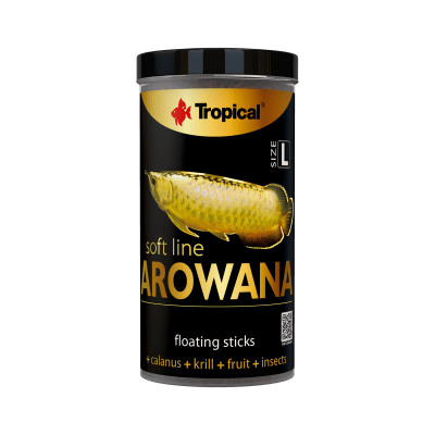 Tropical Soft Line Arowana Size L Arowanalar İçin Çubuk Balık Yemi 80gr 250ml