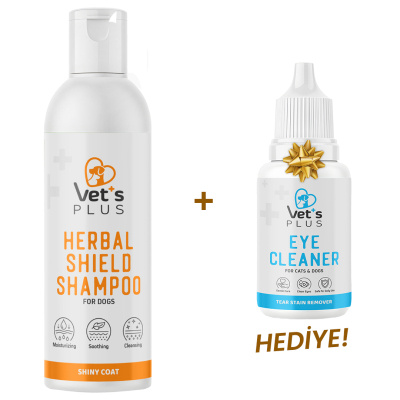 Vet's Plus Herbal Shield Cilt ve Tüy Bakımı için Köpek Şampuanı 250ml