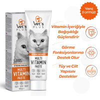 Vet's Plus Multi-Vitamin Taurinli Malt Kedi Macunu 100gr