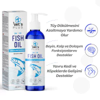 Vet's Plus Kedi ve Köpekler için Balık Yağı 200ml