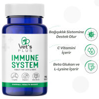 Vet's Plus Immune System Kedi ve Köpekler İçin Bağışıklık Sistemi Güçlendirici Tablet (75'li)