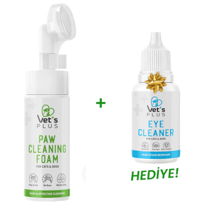 Vet's Plus Kedi ve Köpekler İçin Aloe Vera Özlü Pati Temizleme Köpüğü 150ml