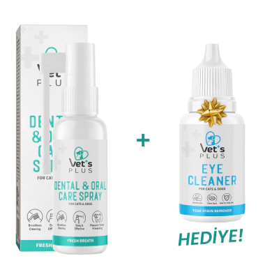 Vet's Plus Kedi ve Köpekler İçin Diş ve Ağız Bakım Spreyi 50ml