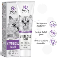 Vet's Plus Sterilised Kısırlaştırılmış Kediler İçin Malt Kedi Macunu 100gr