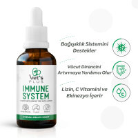 Vet's Plus Immune System Kedi ve Köpekler İçin Bağışıklık Güçlendirici Damla 50ml