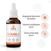 Vet's Plus Vitamin C Kedi ve Köpekler İçin Damla 50ml