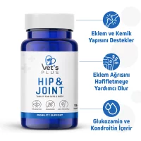 Vet's Plus Hip&Joint Kedi ve Köpekler İçin Eklem Yapısı Destekleyici Glukozamin Tablet (75'li)