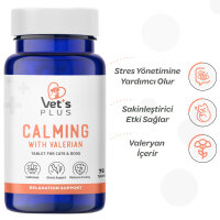 Vet's Plus Calming Kedi ve Köpekler İçin Sakinleştirici Tablet (75'li)