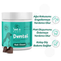 Vet's Plus Dental Kedi ve Köpekler İçin Diş Bakımı Çiğnenebilir Tablet (60'lı)