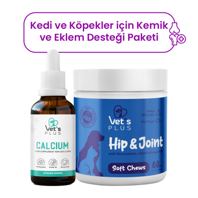 Vet's Plus Kedi ve Köpekler İçin Kemik ve Eklem Desteği Paketi