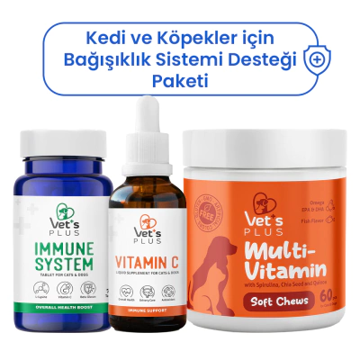 Vet's Plus Kedi ve Köpekler İçin Bağışıklık Sistemi Desteği Paketi