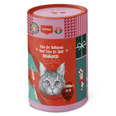 Wanpy Krema Kedi Ödül Maması Yılbaşı Paketi (25'li)