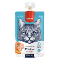 Wanpy Tavuklu ve Havuçlu Ezme Kedi Ödül Maması 90gr