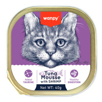 Wanpy Alutray Ezme Ton Balıklı Karidesli Kedi Konservesi 40gr