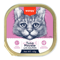 Wanpy Alutray Ezme Ton Balıklı Somonlu Kedi Konservesi 40gr