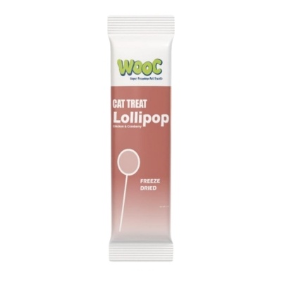 Wooc Lollipop Tavuk ve Kızılcıklı Kedi Ödül Maması 1,4gr (50'li)