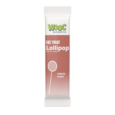 Wooc Lollipop Tavuk ve Kızılcıklı Kedi Ödül Maması 1,4gr