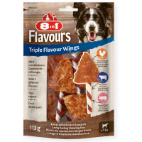8in1 Flavours Triple Flavour Wings Çiğnenebilir Köpek Ödül Maması 113gr