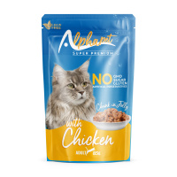 Alphapet Jöle İçinde Parça Tavuklu Yetişkin Kedi Konservesi 85gr