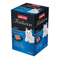 Animonda Vom Feinsten Somonlu ve Karidesli Yetişkin Kedi Konservesi 6x100gr