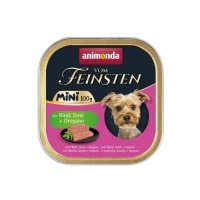 Animonda Vom Feinsten Sığır Etli Ördekli ve Kekikli Yetişkin Küçük Irk Köpek Konservesi 100gr